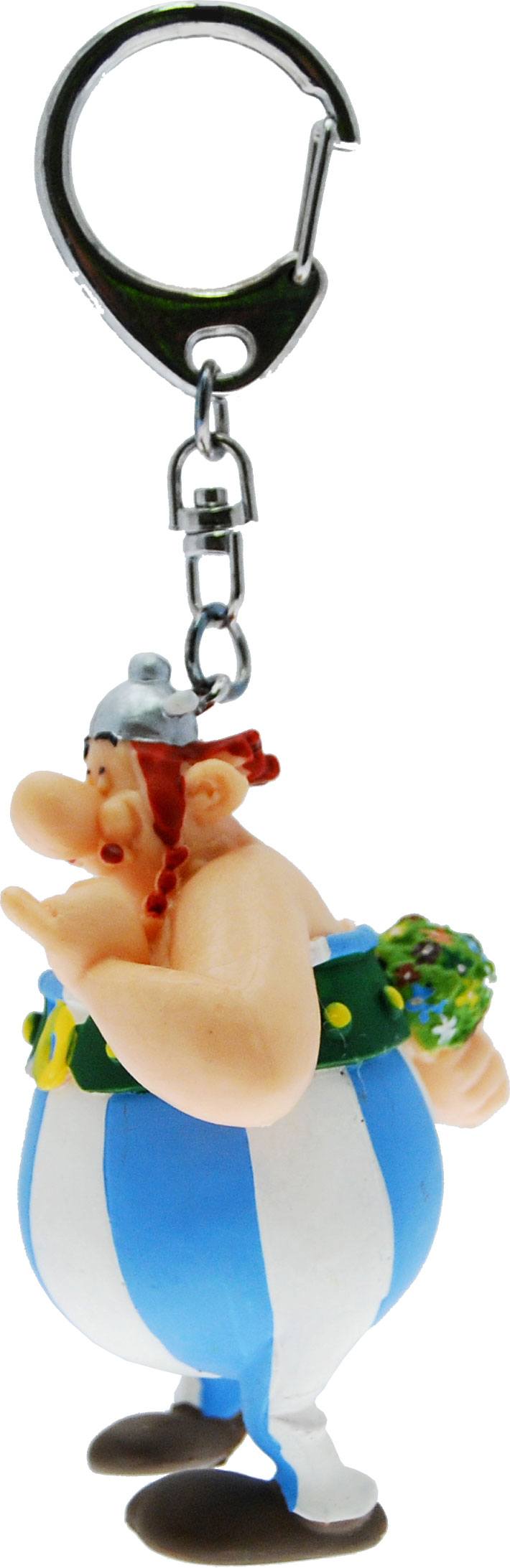 Asterix y Obelix - Llavero de Obelix con ramo de flores